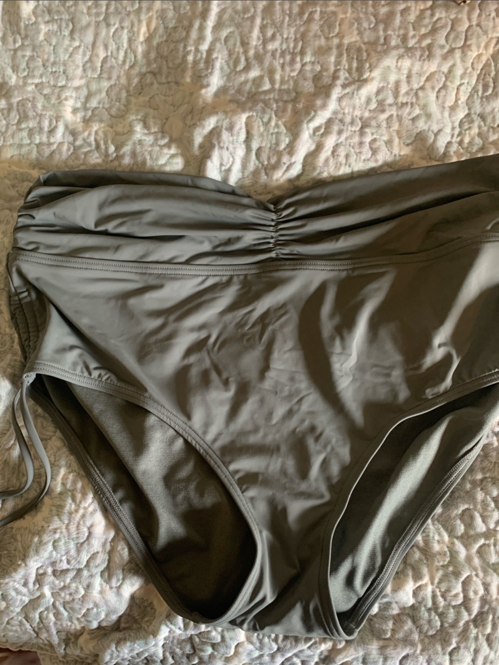 La Vie En Rose Olive Green One-Piece Swimsuit